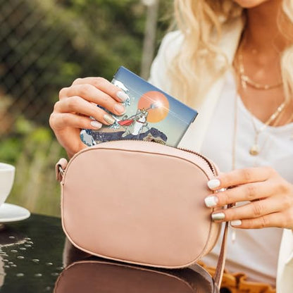 2Pcs PU Leather Small Squeeze Coin Purse Pouch Mini coin Bag Unique And Cute Wallet Cosmetic Bags Change Bag For Women Girls Men Cat and Dinosaur - color: Cat and Dinosaur
