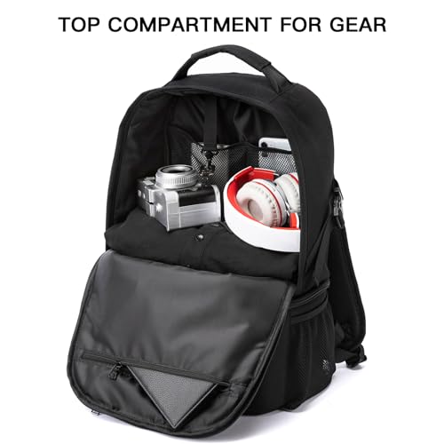 TUGUAN Insulated Cooler Backpack 38 Cans Double Deck Leakproof Lightweight Soft Lunch Backpack Small Cooler Bag Beach Picnic - color: 8901-black