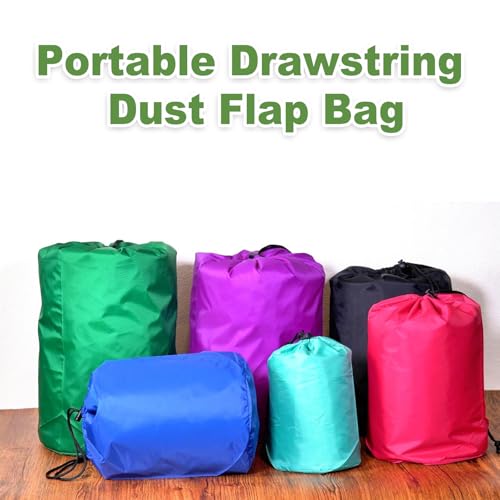 PATIKIL Stuff Sack, Waterproof Outdoor Storage Sack Portable Drawstring Dust Flap Bag