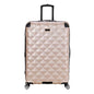 Kenneth Cole REACTION Diamond Tower Collection Lightweight Hardside Expandable 8-Wheel Spinner Travel Luggage, Rose Gold, 28-Inch Checked - color: Rose Champagne, size: 28-Inch Checked