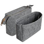 Felt Tote Bag organizer with Zipper Small Purse Organizer Insert With 2 Packs fits NeoNoe Series,Grey | With Zipper, Purse Organizer Insert, 2 Packs, Fits NeoNoe Series - color: Grey