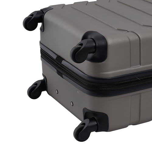 Wrangler 4 Piece Miami Luggage and Packing Cubes Set, Desert Taupe - color: Desert Taupe, size: 4 Piece Set