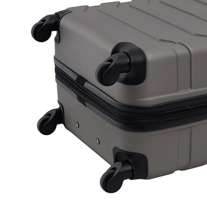 Wrangler 4 Piece Miami Luggage and Packing Cubes Set, Desert Taupe - color: Desert Taupe, size: 4 Piece Set