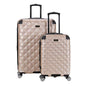 Kenneth Cole REACTION Diamond Tower Collection Lightweight Hardside Expandable 8-Wheel Spinner Travel Luggage, Rose Champagne, 2-Piece Set (20" & 28") - color: Rose Champagne, size: 2-Piece Set (20" & 28")