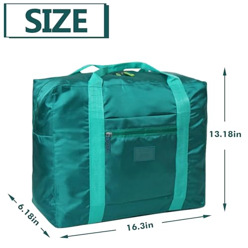Travel Duffel Bag Lightweight Foldable Travel Bag for Women and Men Waterproof Tote Carry On Luggage Bag Weekender Overnight Bag (Blue+Green+Red+Black) - color: 4PCS