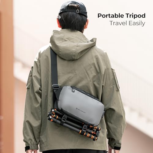 K&F CONCEPT Camera Sling Bag Crossbody Bag Waterproof Camera Shoulder Backpack DSLR/SLR/Mirrorless Camera Case - color: 01 Available Black Medium