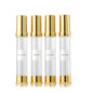 30ml 1oz travel bottles 4 pcs,Golds clear travel bottles,Airless pump bottles,DIY travel bottle set cosmetic containers Included， Gift Box，With labels,refillable cosmetic containers - size: 30 ML
