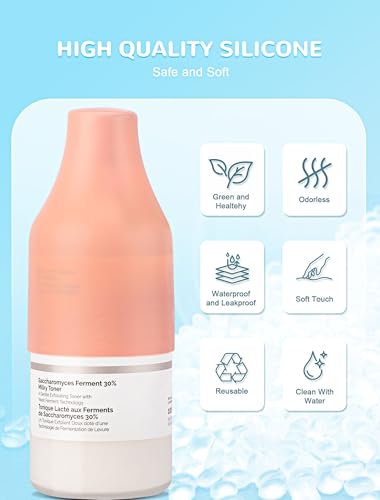 12 Pack Silicone Bottle Covers, Travel Essentials for Women Men, Elastic Sleeves for Leak Proofing, Beach Vacation Essentials, Cruise Essentials 2026, Colorful Airplane Travels Accessories