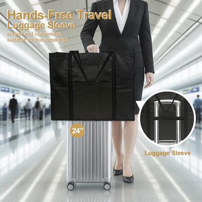 Suit Bag for Travel, Business Travel Garment Bag for Account Manager, Foldable Garment Bag with Shoe Pocket, Clear Window, Handle, Zipper, Professional Garment Bag for Hotels, Work Trips, Meetings - style: Garmentbag 54INCH 1 pack