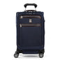 Travelpro Platinum Elite Softside Expandable Carry on Luggage, 8 Wheel Spinner Suitcase, USB Port, Suiter, Men and Women, True Navy Blue, Carry On 21-Inch - color: True Navy Blue, size: Carry-On 21-Inch