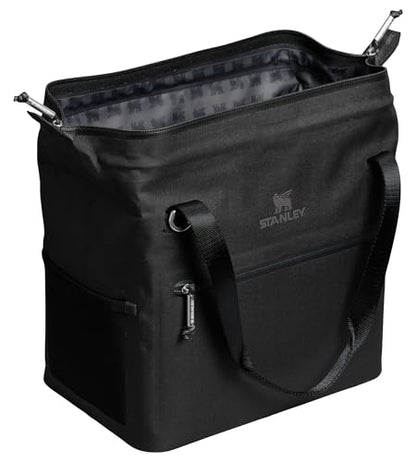 Stanley All Day Julienne Soft Cooler Bag and Lunch Box | Insulated Travel Bag with Zipper | BPA-Free - color: Black, style: Midi