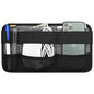 Portable Tech Organizer Attachable to Laptop for Electronics, Cables, Mouse, Power Bank, USB Adapter, Charger, Cellphone - Gray