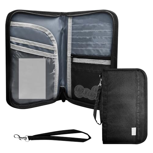Travel Document Organizer&Passport Wallet - RFID Blocking, Lightweight & Waterproof Large Capacity Travel Passport Holder Women & Men for Travel Essentials