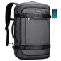 WITZMAN Travel Backpack for Men 35L Carry-on Laptop Backpack Luggage Fit 16 inch TSA Friendly Flight Approved with Shoe Compartment for Airplanes（B718 Silvery Grey） - color: Silvery Grey