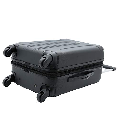 Travelers Club Chicago Hardside Expandable Spinner Luggage, Black, 5 Piece Set - color: Black, size: 5 Piece Set