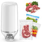 Handheld Vacuum Sealer, Sous Vide Vacuum Pump, Rechargeable Hand Held Vacuum Sealer for food Storage, Camping, Sous Vide, Reusable Vacuum Bags Compatibility, White(Pump Only) - color: White