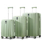 Hanke Expandable Hardshell Luggage Sets 3 piece Carry on Luggage with Wheels Suitcases Lightweight Checked Travel Luggage Rolling Large Suitcase Travel Luggage Bag Woman Men 20/24/29Inch(Bamboo Green) - color: Bamboo Green, size: Expandable 3 Piece Set（20