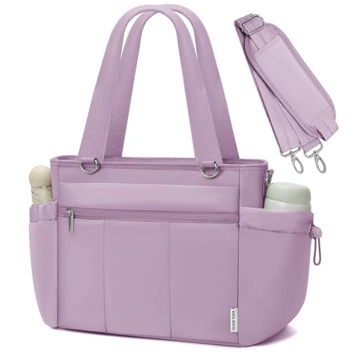 Lunch Box Lunch Bag Tote for Women - Soft Lightweight Large Lunchbox - Insulated Cooler Bag with Adjustable Shoulder Strap for Adult Work Office Camping Outdoor Picnic Travel Shopping 10L Light Purple - color: 11-Light Purple, size: Medium