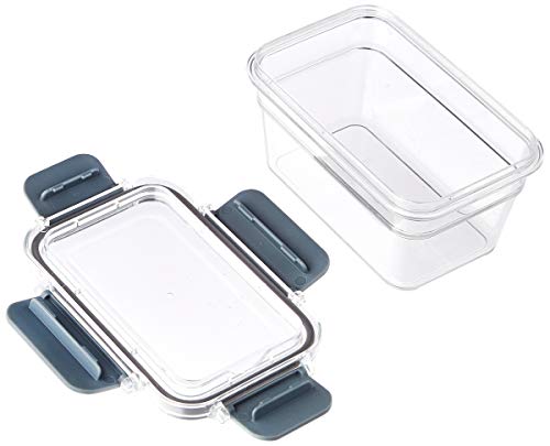 Amazon Basics Tritan Plastic Food Storage Containers with Airtight Locking Lids, 11 Containers, Clear, 22-Piece Set