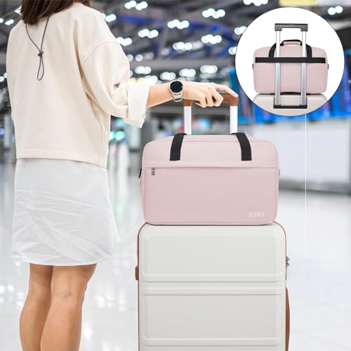 Kono Travel Duffel 20L Under Seat Carry-On Sports Tote Gym Weekender Overnight Bag - 15.75"x9.84"x7.87" Pink - color: Pink, size: M(15.75in x 9.84in x 7.87in)-20L