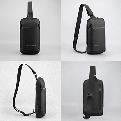 Kingsons Small Crossbody Bag Sling Bag for Men Women Waterproof Chest Pack with Anti Theft Pocket, Casual Daily Daypack Shoulder Bag for Running Travel Cycling Hiking - color: Ks3211