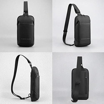 Kingsons Small Crossbody Bag Sling Bag for Men Women Waterproof Chest Pack with Anti Theft Pocket, Casual Daily Daypack Shoulder Bag for Running Travel Cycling Hiking - color: Ks3211