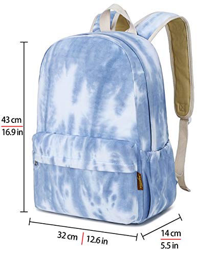 mygreen Kids Backpack, Kawaii Girls Backpack for School Ages 8-12 - color: Dark Blue, Multicolor, 15 Inch Laptop