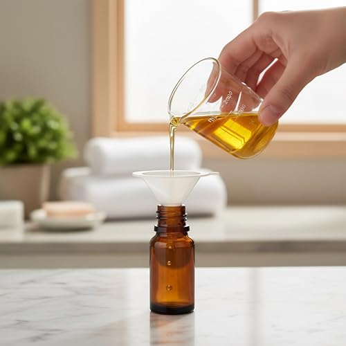 6Pack 10ml Amber Glass Pump Bottle,1/3oz Small Dispenser, Travel Refillable Pump Botttles for Toiletries, Lotions,Sercums,Essential Oils - color: 10ml Amber(6pcs)