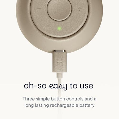 Hatch Go | Portable Sound Machine for Babies and Kids | Sleep Soother | 10 Soothing Sounds | White Noise | Shush | Travel | Registry Gift | Baby Shower | Clips on Stroller | Greige - color: Greige