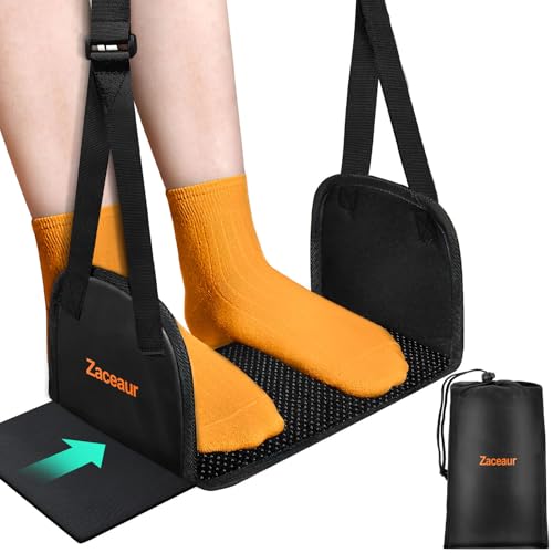 Airplane Foot Hammock - Foot Hammock for Plane Travel to Relax Your Feet, Anti Slip Airplane Foot Rest for Air Travel, Leg Hammock for Airplane Travel - size: 1-Pack(Reinforce Anti Slip)