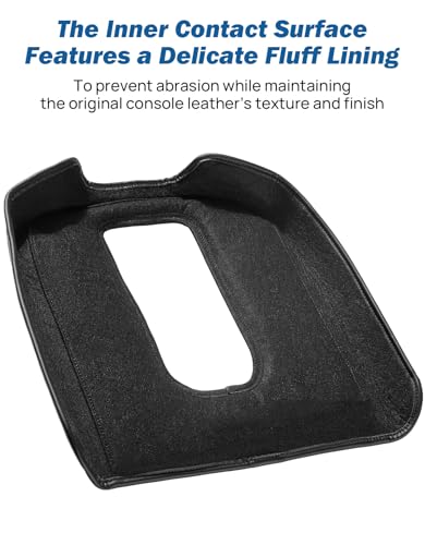 JOYTUTUS Center Console Cover Compatible with Silverado Sierra 2019-2025 2026, Leather Arm Rest Armrest Cover for Car, Middle Console Cover Lid, Car Arm Rest Covers Cushion Pad, Car Black Accessories - size: Bucket Seat Console 2019-2026 Silverado/Sierra