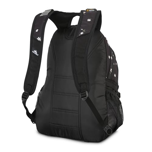 High Sierra Loop-Backpack, School, Travel, or Work Bookbag with tablet-sleeve, Floral/Black, One Size - color: Floral/Black
