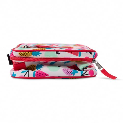 PackIt Freezable Classic Lunch Box, Fruit Toss, Built with EcoFreeze Technology, Collapsible, Reusable, Zip Closure With Zip Front Pocket and Buckle Handle, Designed for Fresh Lunch On the Go - color: Fruit Toss