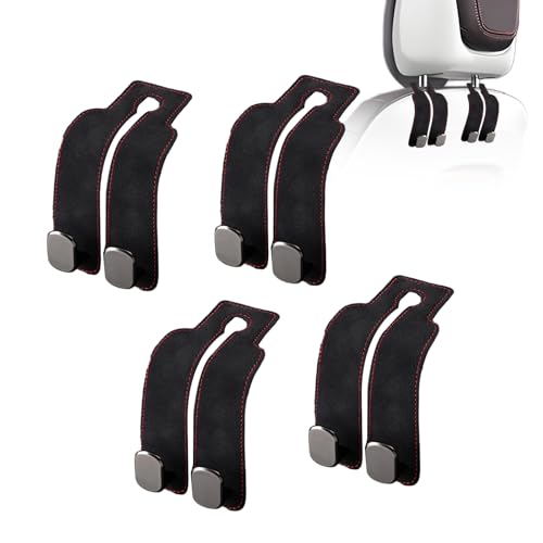 Car Purse Hook Purse Hook for Car Seats Headrest Car Seat Hooks,Heavy Duty Vehicle Organizer for Handbags, Groceries, Purses, Keep Car Tidy (Black, 4 Pack) - color: Black, size: 4 Pack