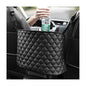 Car Net Pocket Handbag Holder, Large Capacity Automotive Purse Holder Organizer Between Two Seats, Leather Seat Storage Holders Barrier of Backseat Pet Kids, Car Accessories