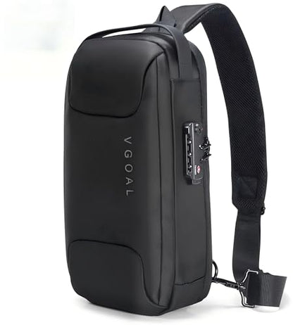 Kingsons Anti Theft Crossbody Bag Sling Bag for Men Anti Theft Sling Backpack Mini Backpack Daypack Crossbody for Travel Sport Running Hiking - color: Fg6315-us