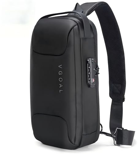 Kingsons Anti Theft Crossbody Bag Sling Bag for Men Anti Theft Sling Backpack Mini Backpack Daypack Crossbody for Travel Sport Running Hiking - color: Fg6315-us