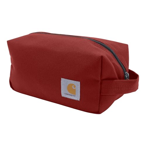 Carhartt Durable Travel Kit, Organize Essentials W/the Water Resistance Toiletry Bag, Industry Red - color: Industry Red