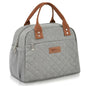 HOMESPON Insulated Lunch Bag for Women Men Adults Lunch Tote with Front Pocket Lunch Box Container Cooler Bag for Work Picnic (Grey) - color: Gray