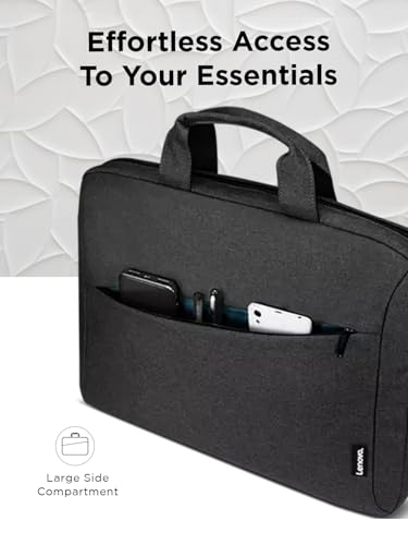 Lenovo Laptop Bag T210, Messenger Shoulder Bag for Laptop or Tablet, Sleek, Durable & Water-Repellent Fabric - size: 12 inch