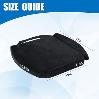 BALAPET Ultra Soft Gaming Chair Cushion for Long Sitting Gamers,Tailbone Pain Reduce Cushion for Office Chair(Black) - color: Black