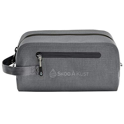 Skog Å Kust DoppSåk Waterproof & Leak-Proof Travel Toiletry Bag | Small, Charcoal Grey - color: Charcoal Grey, size: Small