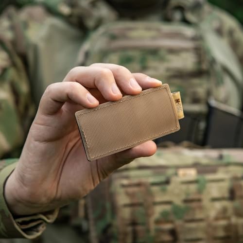 M-Tac Modular Ampoule Organizer Insert | Tactical Insert with Elastic Loops & Loop Velcro Backing | Fits Medical Kits & Backpacks, 5 Slot - color: Coyote, size: 5 ml