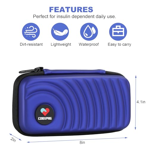 CDBXPRG Insulin Cooler Travel Case,Diabetic Cold Pack Organizer Bag with 2 Reusable Ice Packs for Insulin Pen and Other Medication Diabetic Supplies Purple - color: Purple