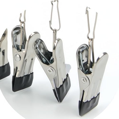 Pants Hanger Clothes Drying Racks Clip Hangers Metal with 36 Clips Heavy Duty Windproof Underwear Hanger Foldable Laundry Clip for Jeans Yoga Leggings trousersSocks Bras Black - color: Black