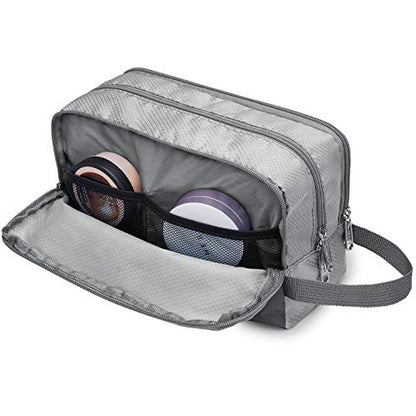Toiletry Bag for Men Hanging Dopp Kit Water Resistant Shaving Bag Small Toiletry Bag for Traveling (Grey) - color: Grey