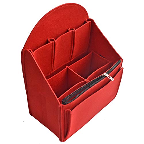 VANCORE Felt Backpack Organizer Insert for Rucksack Handbag Shoulder Bag (Red,Large) - color: Red, size: Large