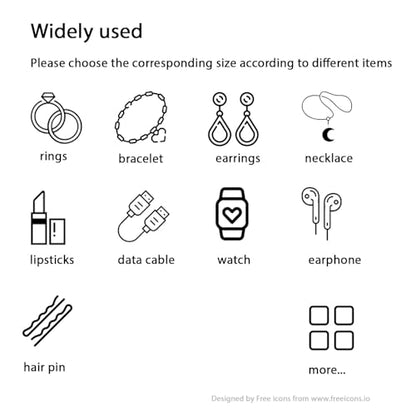 50PCS Bags | Jewelry Bags Clear Plastic Transparent PVC With Zipper Closure, Jewelry Bag Small Plastic Bags For Jewelry (8 * 8cm 3.15 * 3.15 inch) - color: Clear - 3.15"×3.15"