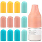 12 Pack Silicone Bottle Covers, Travel Essentials for Women Men, Elastic Sleeves for Leak Proofing, Beach Vacation Essentials, Cruise Essentials 2026, Colorful Airplane Travels Accessories