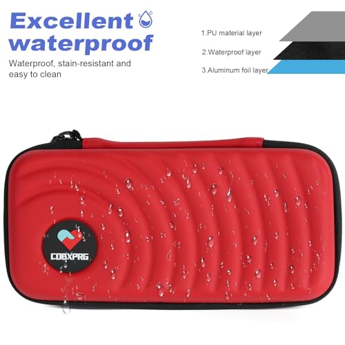 CDBXPRG Insulin Cooler Travel Case,Diabetic Cold Pack Organizer Bag with 2 Reusable Ice Packs for Insulin Pen and Other Medication Diabetic Supplies Red - color: PU-Red
